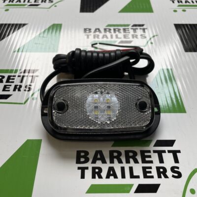8172B Perei 12/24V Clear LED Front Marker Lamp F709 Trailer
