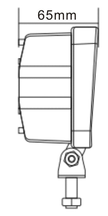 10-30V 48W LED Worklamp – 16x3W 3800lm Flood IP67 - Image 2