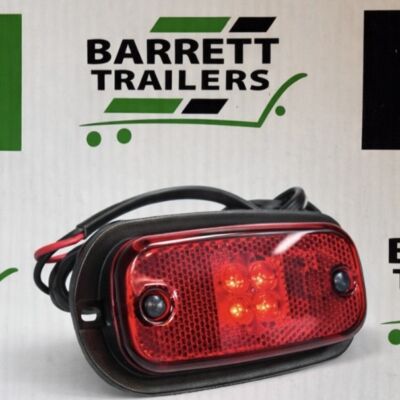 Perei 12/24V Red LED Rear Marker Lamp FM20