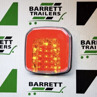 WAS 12-24V LED Square Slimline Combination Lamp