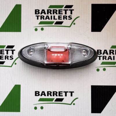 WAS 10/30V LED Red/White Outline Marker Lamp