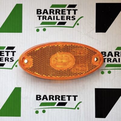 WAS 12-24V Slim Line Oval LED Amber Marker Lamp