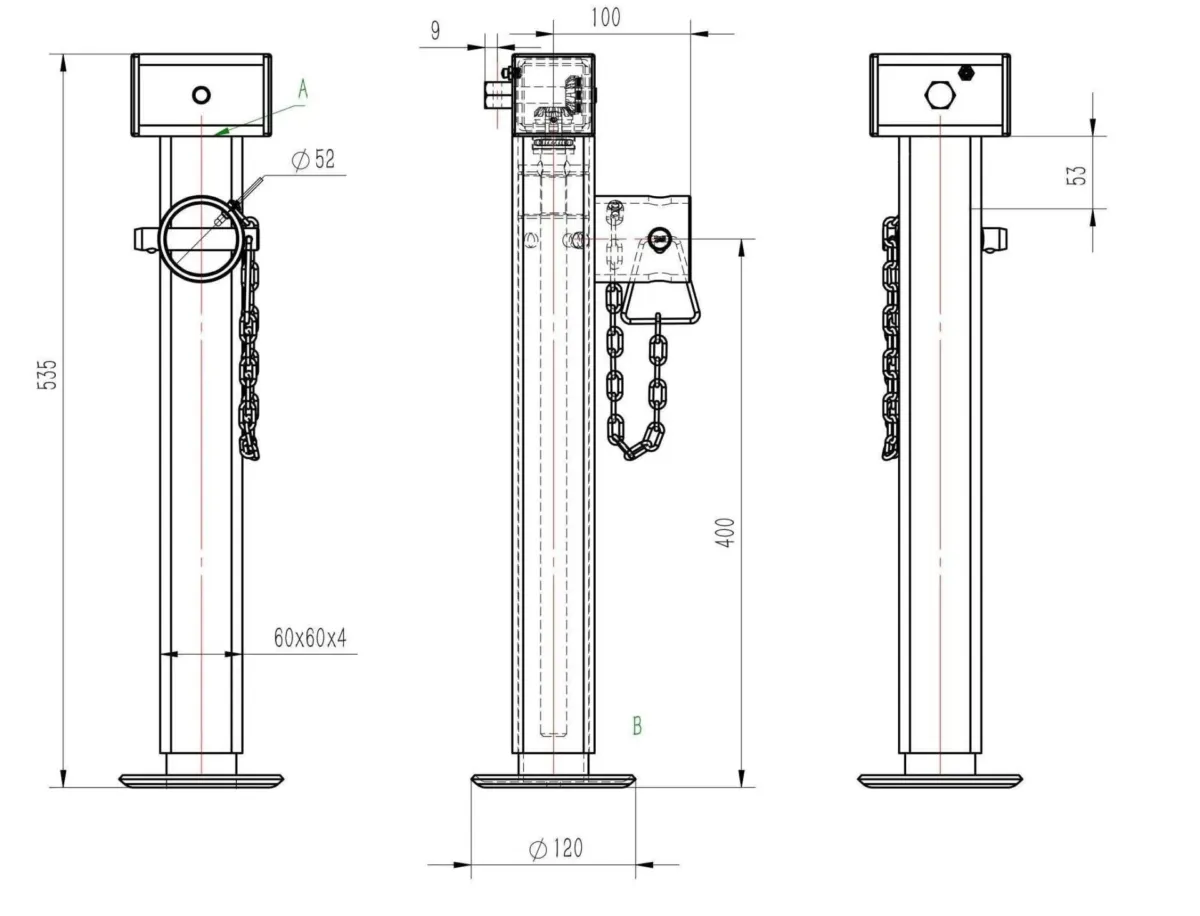 Kartt Side Wind Trailer Jack - Image 2