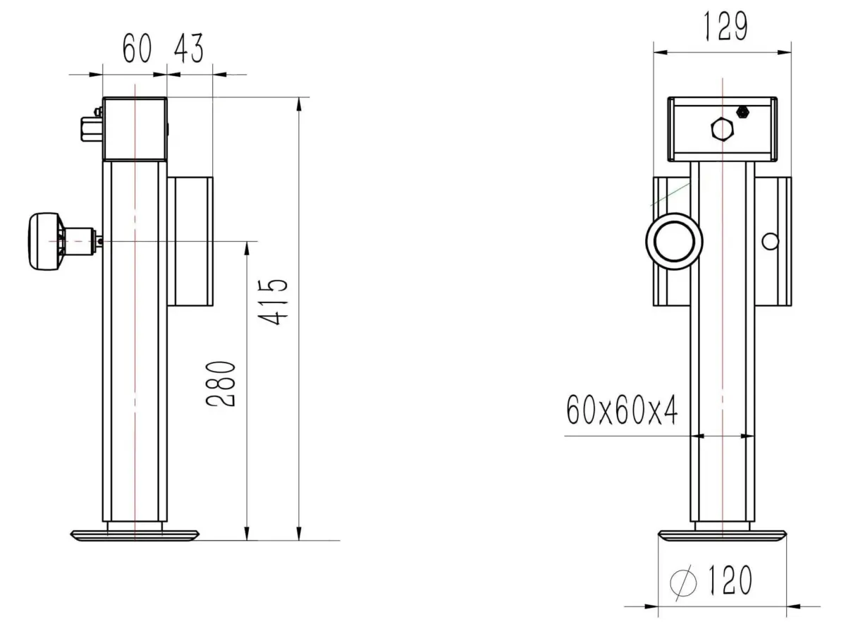 Kartt Side wind Trailer Jacks - Image 2